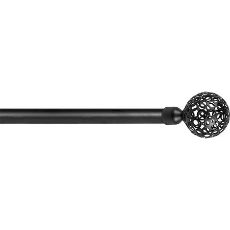 SCORRITENDA 'KIT FERRO' mod. 'Boccia fiore' col. nero Ø 20/19 mm. - ERREBI