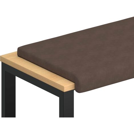 Maison Exclusive - Cuscino per panchina Microfibra Marrone Profondità 35 cm (1/5)