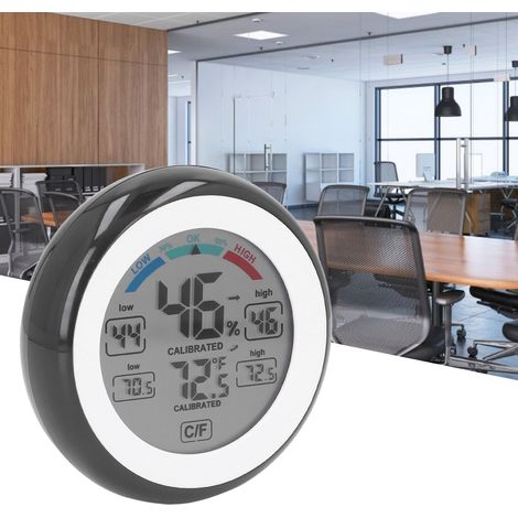 [Termómetro Higrómetro] [ThermoPro] [TH-325] [Pantalla táctil redonda, inalámbrico, para uso en interiores y exteriores] (1/5)