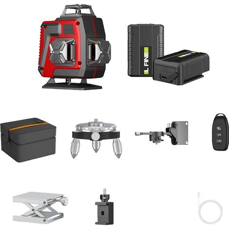 Niveau Laser, Auto-Nivelant 360°, Vertical & Horizontal (1/2)