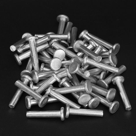 100 rivets en aluminium à tête plate GB867 M4 (M4 20) (1/5)