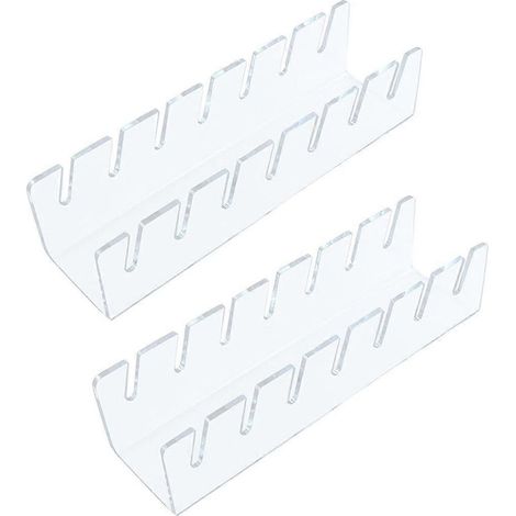 Lot de 2 présentoirs à chapeaux pour casquettes de baseball, organisateur de chapeaux en acrylique pour 7 casquettes de baseball. (1/4)