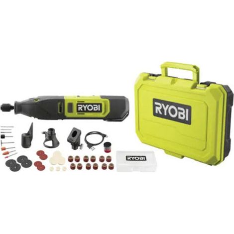 Mini herramienta multifunci贸n inal谩mbrica RYOBI RRT12-120BA3/35 12 V 2,0 Ah 35 accesorios