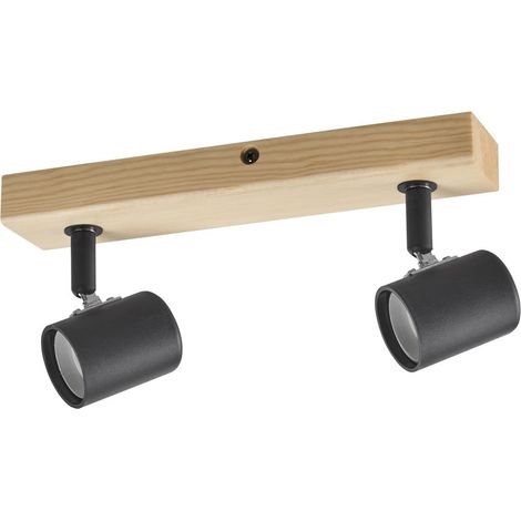 Regleta ETNIA 2xE27 negro mate (1/2)
