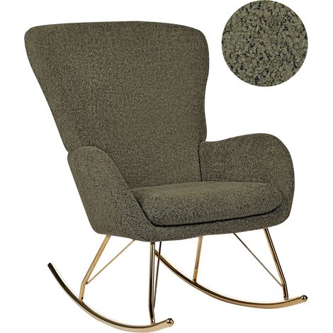 Rocking Chair ANASET Boucle Dark Green (1/5)