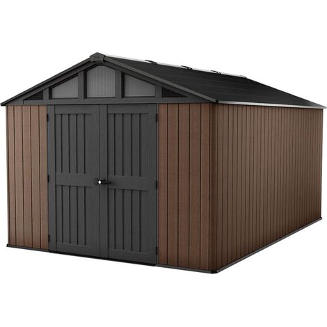 Keter Stronghold 10x15ft - Brown, All Weather Resistant, Easy to Clean (1/5)