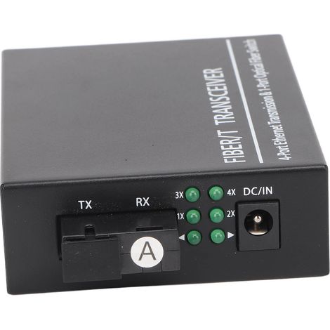 Convertisseur de média Ethernet 10/100M fibre monomode unique Tx1310 nm/Rx1550 nm RJ 45 (1/5)