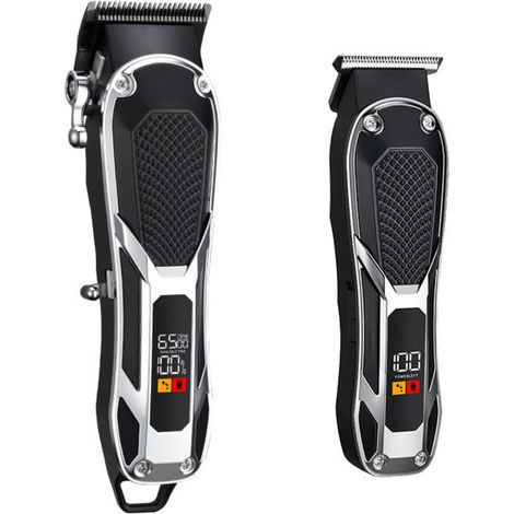Tondeuse à Cheveux Professionnelle en Acier Inoxydable - Tondeuse Sans Fil Rechargeable pour Hommes (1/5)