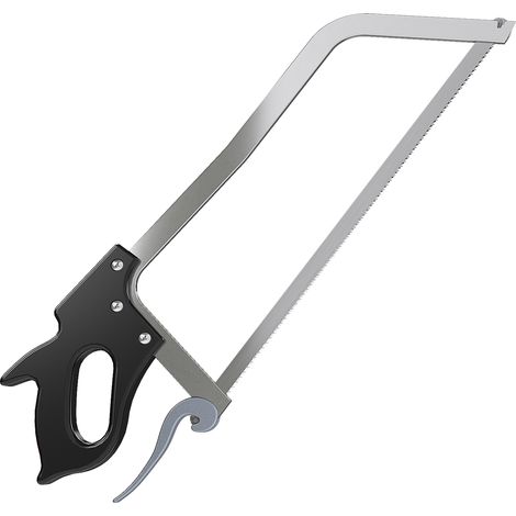 Wiltec XL Knochensäge 43cm Sägeblatt, Handsäge zum sägen von Knochen für Jäger Metzger Gastronomen Fleischsäge Fleischersäge