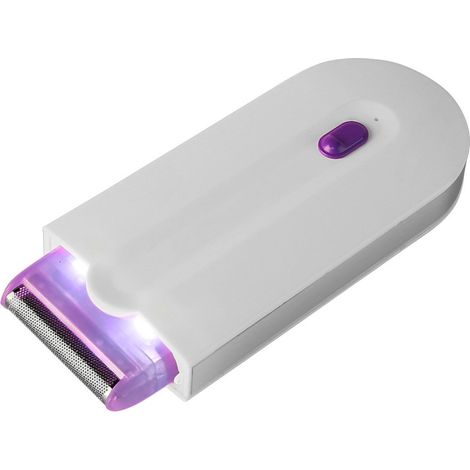 Depilatore Elettrico Con Luce Rasoio Peli Ascelle Viso Braccia Gambe Inguine (1/4)
