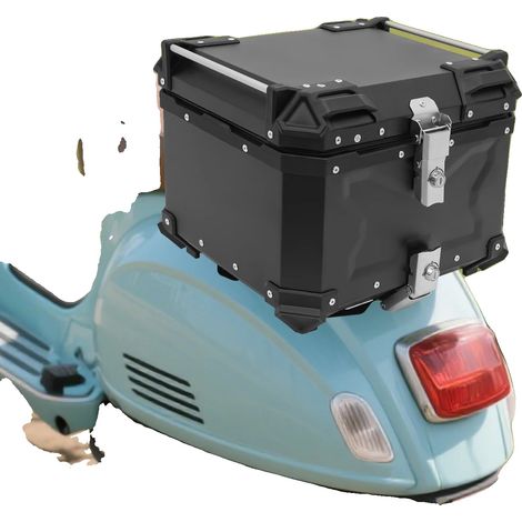 Coffre de moto, capacité 45L, alliage d'aluminium, étanche, dimensions 413330,5 cm, charge maximale 10kg (1/5)