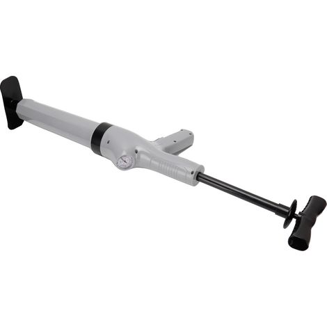 Kit de Plongeur à Pression d'Air 9 en 1 pour Toilette, Évier et Canalisation - Accessoire de Dégorgement Gris