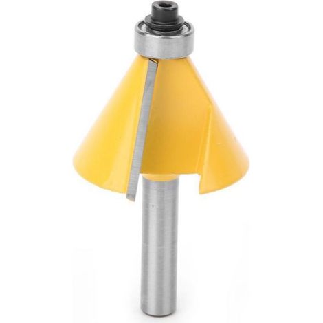 Fraise À Biseauter - Angle De Chanfrein 30° - Tige 8 Mm - Pour Bois Et Panneaux - 1 Pièce (1/5)