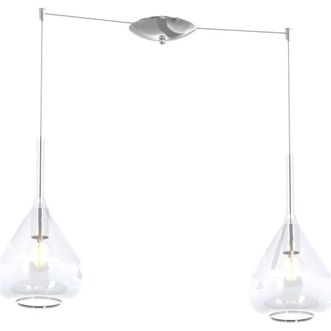 Lampadario top light kona 1177 cr s2 s tr e27 led lampada soffitto moderna