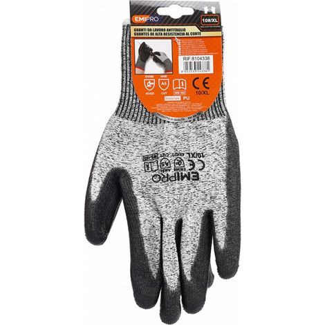 Guanti da Lavoro Livelo 5 taglia XL/10 colore nero/grigio (1/3)
