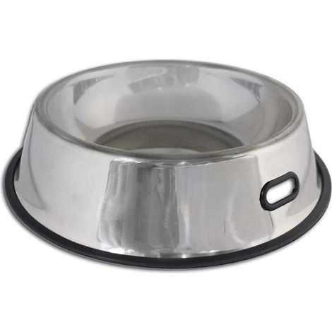 Ciotola per Cani con Base in Gomma Antiscivolo per Animali Ciotole per Cibo Alimenti Acqua Scodella con Manico ø22 cm (1/2)