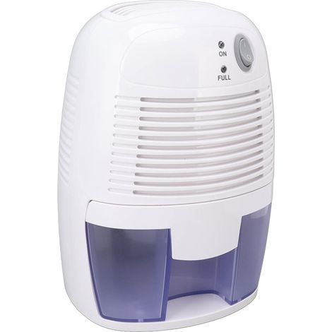 Mini déshumidificateur électrique portable 22,5 W 2,5 A 0,5 L, humidificateur à brancher pour la maison ou le sous-sol, prise américaine 100-240 V vers 9 V CC (1/5)