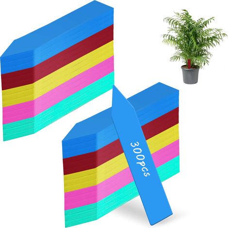 Etiquette Plante,Etiquette Jardin,300 Étiquette Potager Multicolore,Etiquettes En Plastique Pour Plantes,Etiquette Jardin Imperméable,Marque Plante Pour Pépinière, Semences, Plantes Et Herbes (1/5)