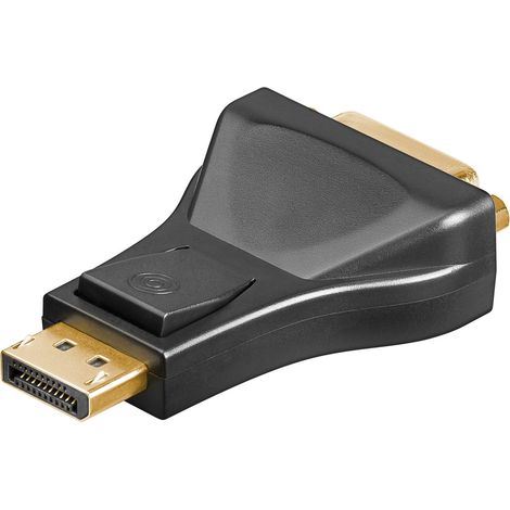 Goobay 51720 cambiador de género para cable DisplayPort DVI-D Negro (1/4)