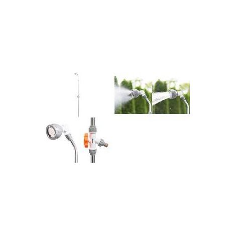 Doccia da giardino bradas garden shower with ground spike regolazione flusso acqua