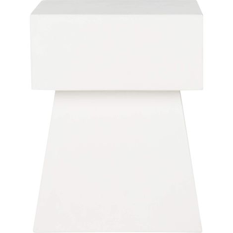 Table d'Appoint Extérieure Moderne Céramique, Blanc (1/5)