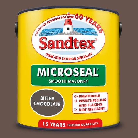 SANDTEX MICROSEAL SMOOTH MASONRY BITTER CHOC 2.5L