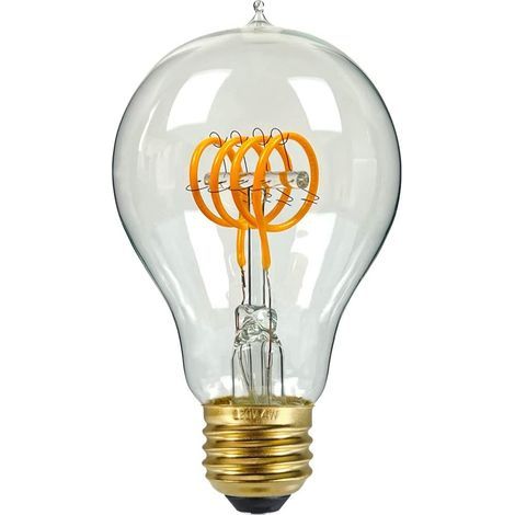 Edison A60 Filament LED Bulb Quad Loop Clear Glass String Light Dimmable for Home or Restaurant (1/5)