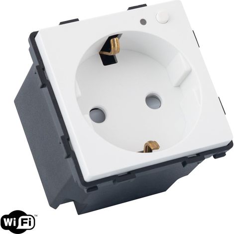 Enchufe WiFi Tipo F Schuko Modern Blanco