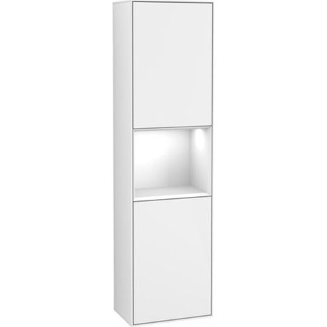 V&B Hochschrank Wandbeleuchtung Finion 41,8x151,6cm, r, Rg g w Lac, glo wh. Lac (1/2)