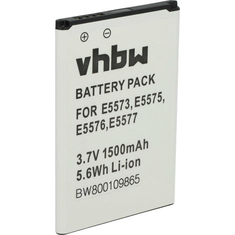 vhbw Akku kompatibel mit Huawei E5573, E5573S, E5575, E5573Bs-320, E5573Cs-509, E5573-856, E5573s-606 Router Modem Hotspots (1500 mAh, 3,7 V, Li-Ion) (1/5)