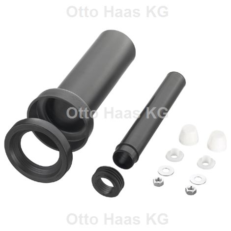 HAAS mur WC raccord de raccordement 3603 DN 110, blanc caches, 300mm, WC