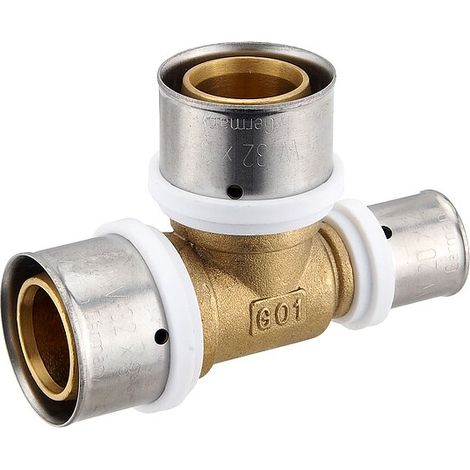 Pressfitting-T-Stück - reduziert - 32 x 3,0 - 32 x 3,0 - 20 x 2,0 mm für MV-Rohr