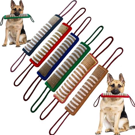 Jute Bite Stick - 30 cm x 7 cm - Dog Training Tug Of War Toy For Puppies And Adult Dogs - 1 Piece (1/5)