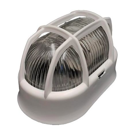 Plafoniera Ppl con Vetro Ovale 10,5 x 18,5 cm 230 V 10,8 cm 2 Pezzi 7401779
