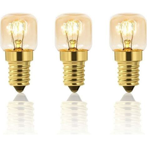 Lot de 5 Ampoule a Sel 25W E14 T22, Incandescence Blanc Chaud 2700K, 160LM, AC 230V, Ampoule Four 25w 300°, Pour Four, Frigo, Lampe de Sel, Fours Grill (1/4)
