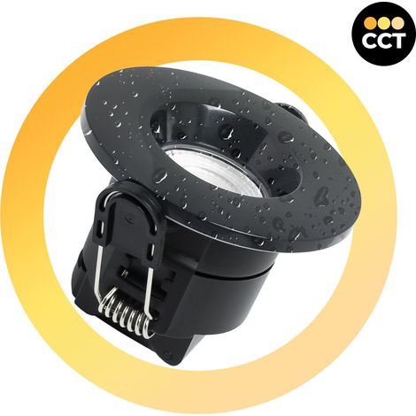 Barcelona Led – Spot encastrable LED dimmable 6W – IP65 résistant à l'eau – CCT 2700K/3000K/4000K – Angle d'ouverture 60° – Aluminium noir
