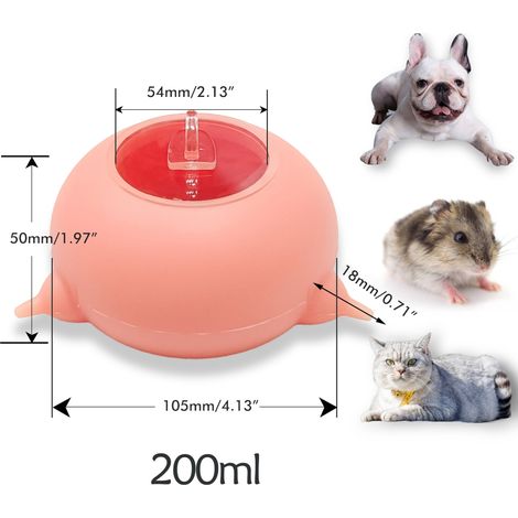 Gamelle en silicone pour chiens et chats avec 3 tétines, idéale pour les chatons et chiots nouveau-nés. (1/5)