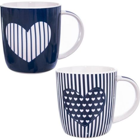 Tazas de porcelana 390 ml 2 unidades. (1/3)