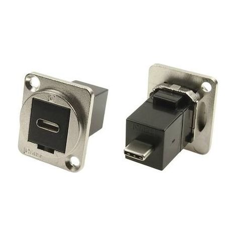 Adattatore XLR presa USB C™ su spina USB C™ Adattatore incasso CP30211M Cliff Contenuto: 1 pz.