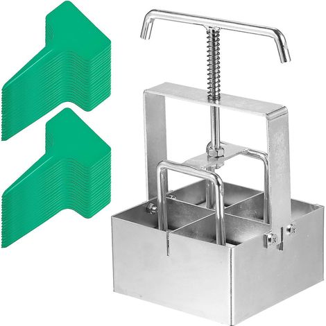 Handheld 2-Inch Soil Blocker Soil Block Maker with Dibbles Dibbers
