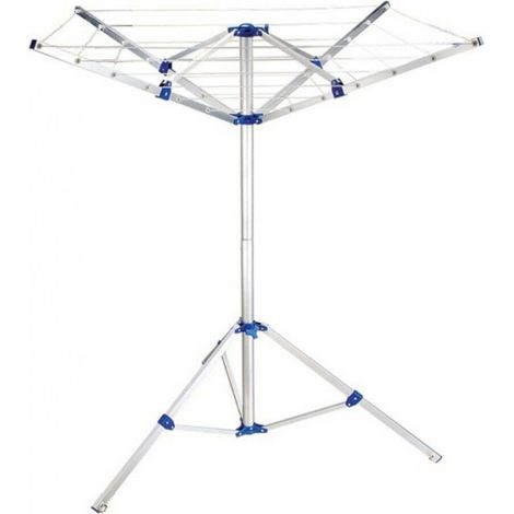 Stendibiancheria 4 Bracci 152x152x145 h cm in Alluminio Grigio (1/4)