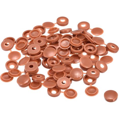 150pcs 4mm Charnière Vis Housse Capuchons Plastique Pli Vis Instantané Housses Laveuse Retourne Vis Protection Housse pour M2 M3 M4 Vis, Rouge Marron (1/5)