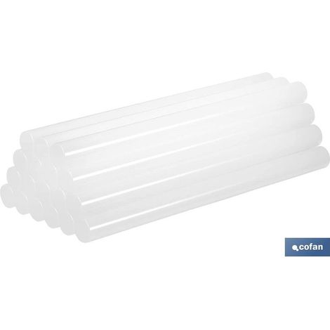 Barres de colle thermofusible transparentes Ø7 x 185 mm 20 unités (1/4)