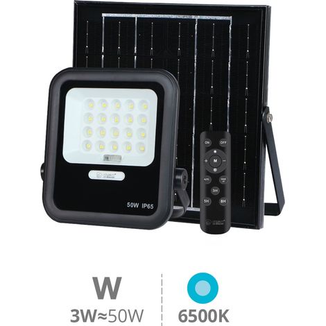 Proyector solar LED Miloha 3W 6500K IP65 Negro (1/5)