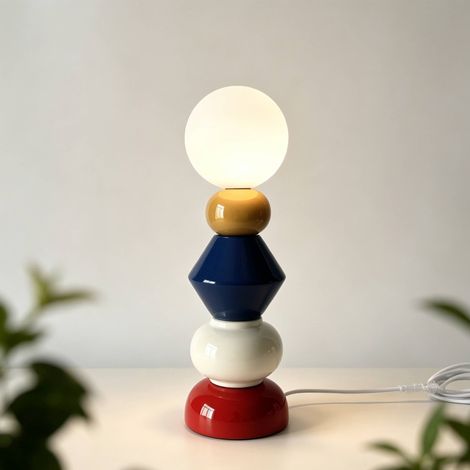 sweeek - Tischlampe für Indoor Keramik und Glas Ø13cm (1/4)
