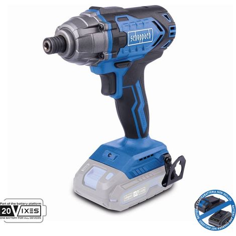 llave de impacto 1/4 20v sin bateria ixes Scheppach c-id180-x