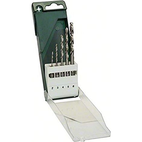 BOSCH - SET 5 PUNTE PER TRAPANO - PER TAGLIO METALLI E LAMIERE- TAGLIO DIN 338 1/4 6,3m (1/4)
