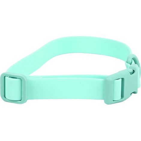 Collier ajustable pour chien, imperméable, antirouille, facile à nettoyer, souple et confortable, en PVC vert, 31-50 cm. Convient aux chiens, chats et autres animaux de compagnie. (1/5)