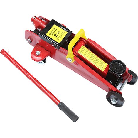 Cric hydraulique manuel horizontal 2 tonnes, portable en métal robuste, durable pour usage domestique et industriel (1/5)