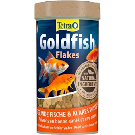 Tetra Goldfische Vollfutter in Gesichtern fÐ©r Gold Carpines - 52 g / 250 ml